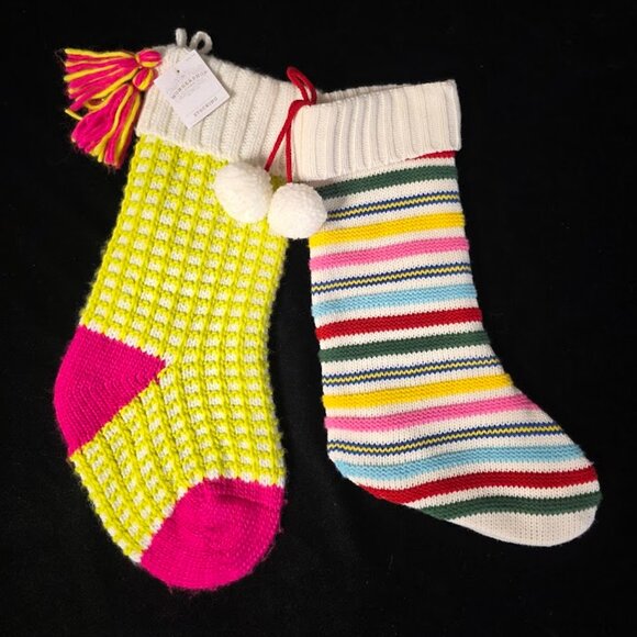 Pair of (2) Wondershop Colorful Holiday Stockings - Picture 1 of 16